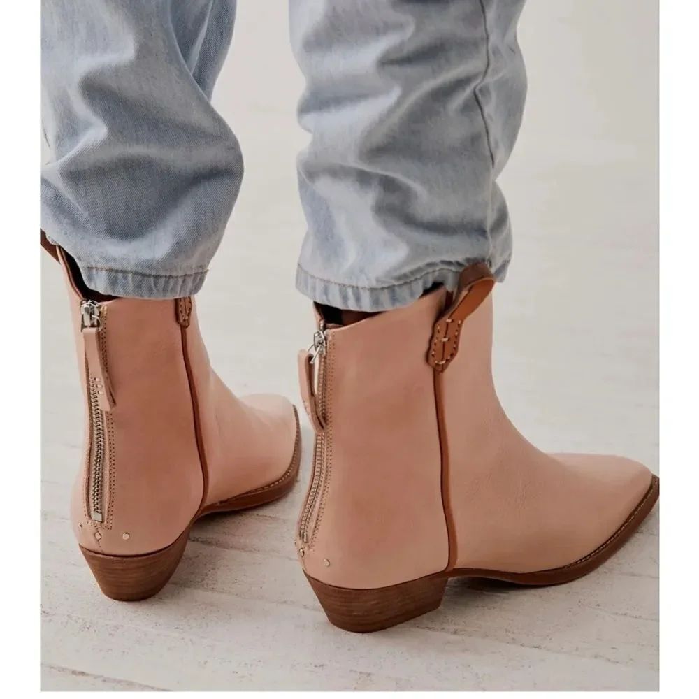 We The Free Wesley Pink Leather Western Cowboy Boots New in Box - Picture 2 of 16